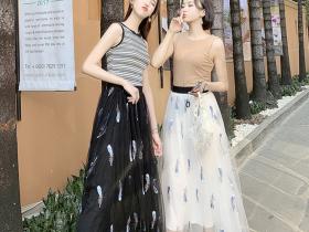 很仙的蓬蓬裙,搭配牛仔外套超级好看!