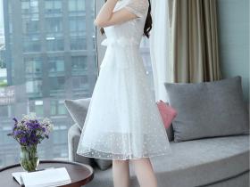 很有层次感的网纱连衣裙,时髦又减龄