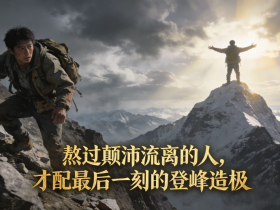 【自律哥觉察报告】第1682篇:熬过颠沛流离的人,才配最后一刻的登峰造极