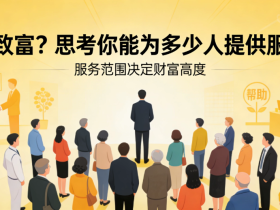 【自律哥觉察报告】第1744篇:假如你想致富,就需要去思考你能为多少人提供服务