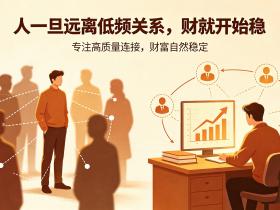 【自律哥觉察报告】第1800篇:人一旦远离低频关系,财就开始稳
