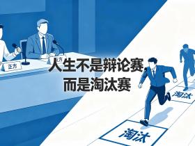 【自律哥觉察报告】第1808篇:人生不是辩论赛,而是淘汰赛