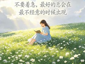 【自律哥觉察报告】第1814篇:不要着急,最好的总会在最不经意的时候出现