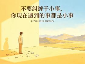【自律哥觉察报告】第1843篇:不要纠缠于小事,你现在遇到的事都是小事