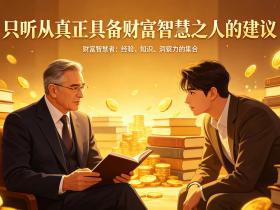 【自律哥觉察报告】第1845篇:只听从真正具备财富智慧之人的建议