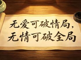 【自律哥觉察报告】第1882篇:无爱可破情局,无情可破全局