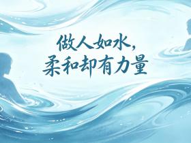 【自律哥觉察报告】第1908篇:做人如水,柔和却有力量