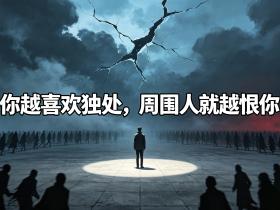 【自律哥觉察报告】第1967篇:你越喜欢独处,周围人就越恨你