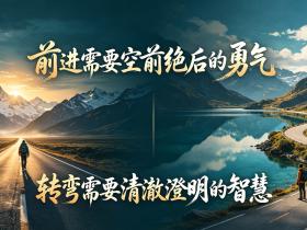 【自律哥觉察报告】第1966篇:前进需要空前绝后的勇气,转弯需要清澈澄明的智慧