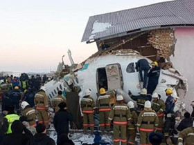 哈萨克全国哀悼日，因阿拉木图附近客机坠毁造成人员遇难