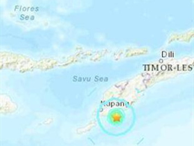 帝汶岛海域地震，震源深度30千米
