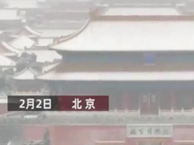 北京鼠年第一场雪 网友：虽然晚了一些，但终究还是来了